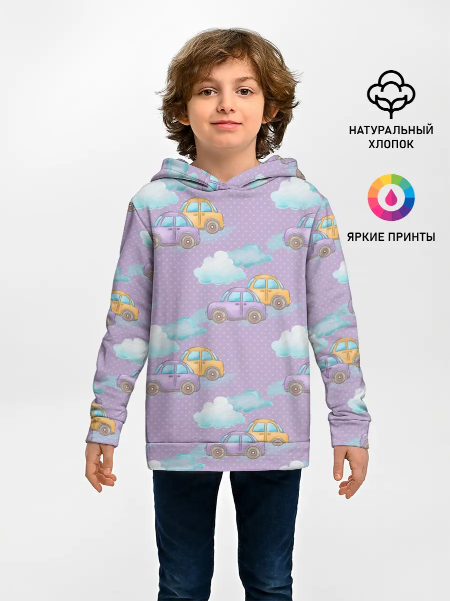 Детское худи / детские машинки