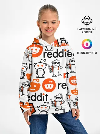 Детское худи / REDDIT / РЕДДИТ / ЛОГОБОМБИНГ