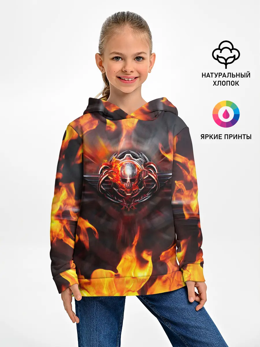 Детское худи / FIRE GEARS OF WAR | ПОСТЕР В ОГНЕ