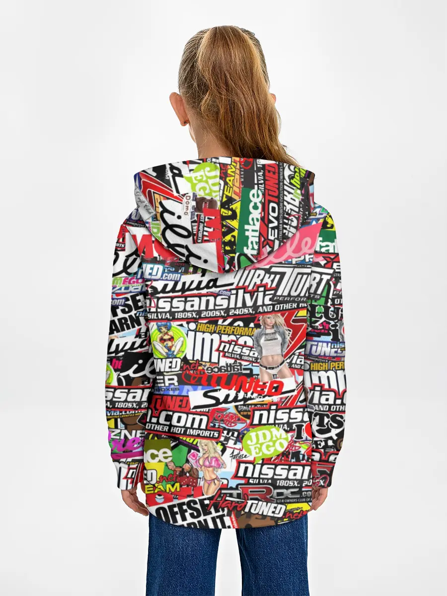 Детское худи / Cars Stickerbombing