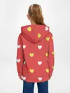 Детское худи / Сердечки на красном паттерн
