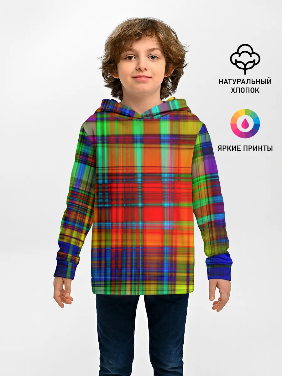 Детское худи / Неоновая сетка