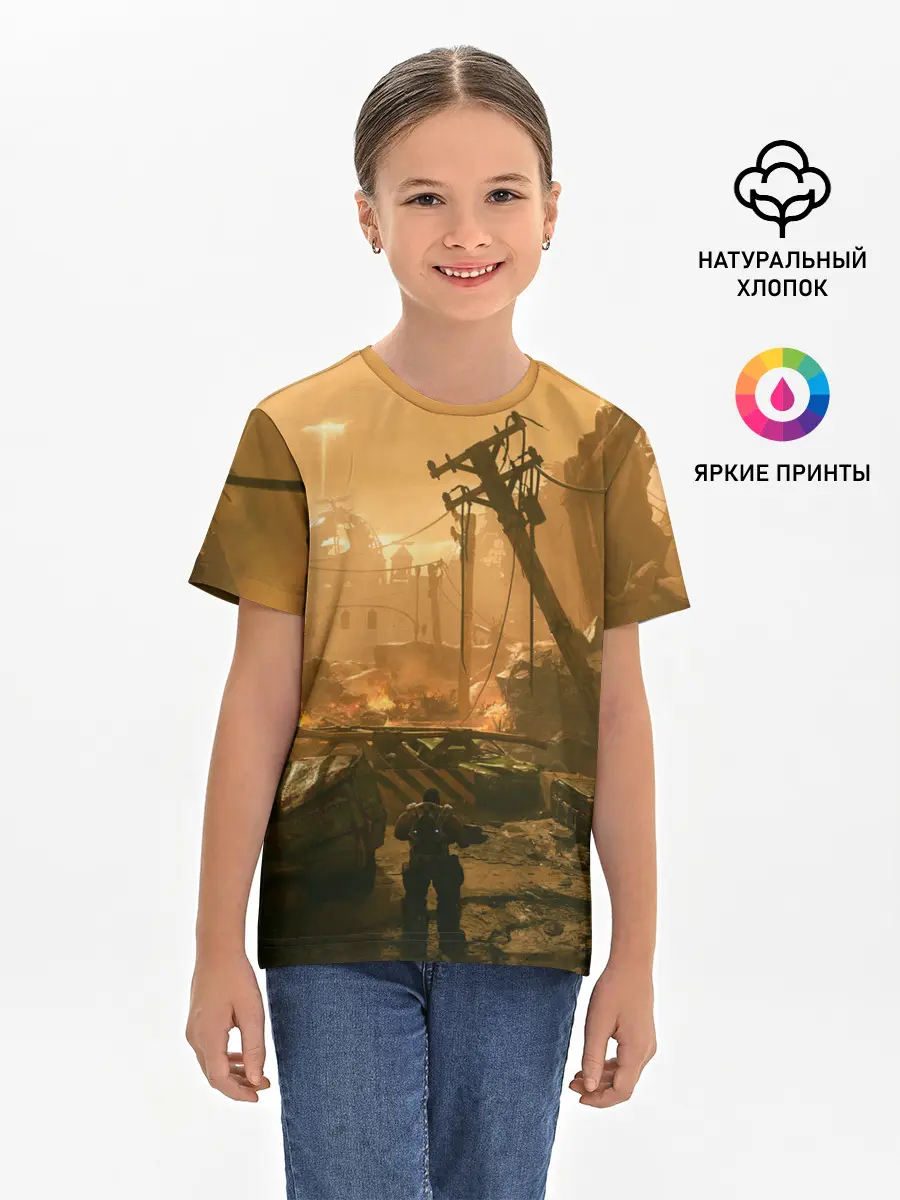 Детская базовая футболка / GEARS OF WAR | ШЕСТЕРЕНКИ