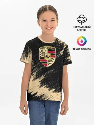 Детская базовая футболка / Porsche