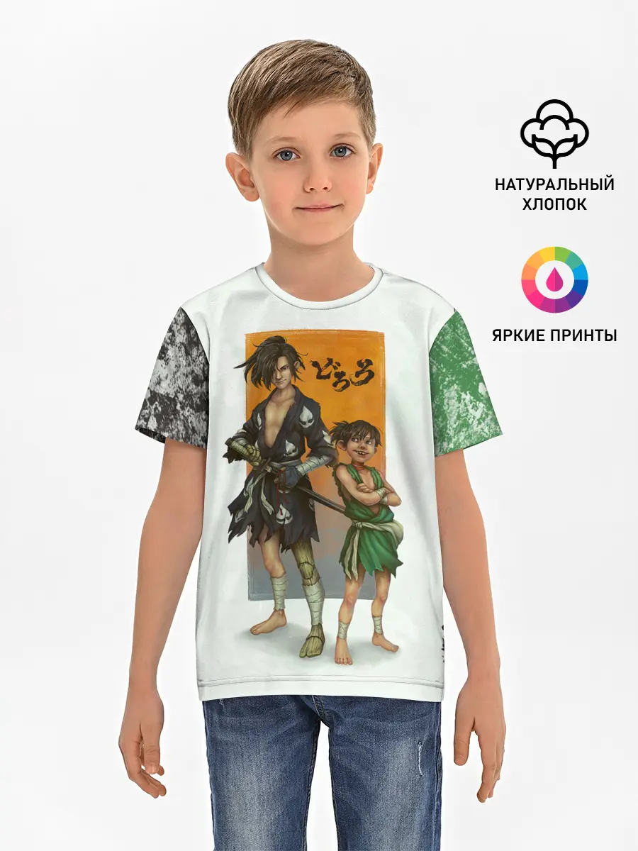 Детская базовая футболка / Хяккимару и Такебо | Дороро