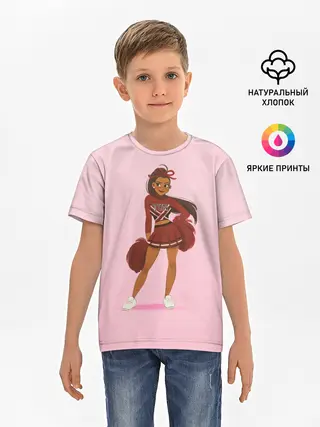 Детская базовая футболка / Черлидерша Ариана