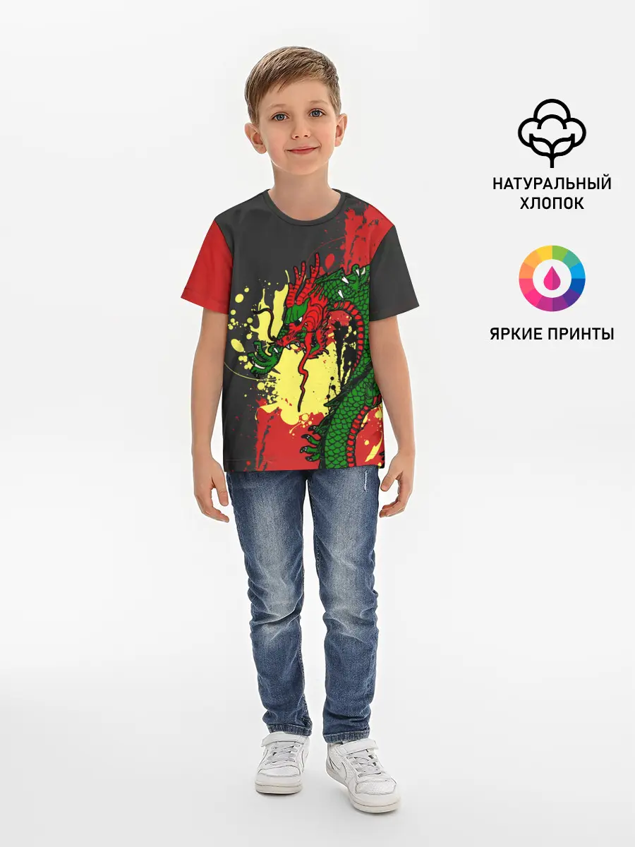 Детская базовая футболка / Chinese dragon