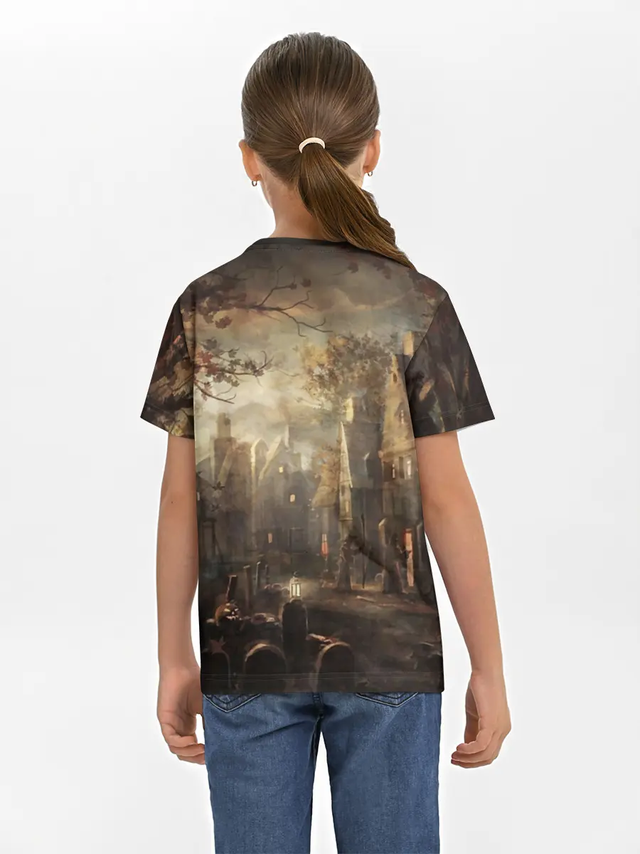 Детская базовая футболка / Halloween