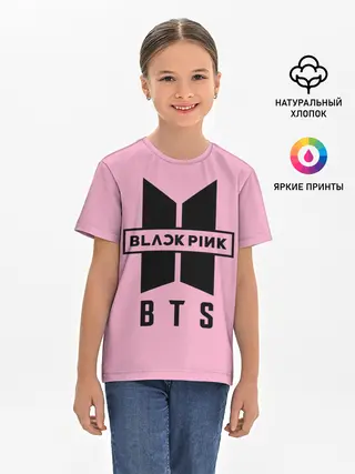 Детская базовая футболка / BTS and BLACKPINK