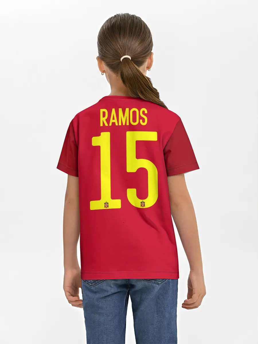 Детская базовая футболка / Ramos home EURO 2020