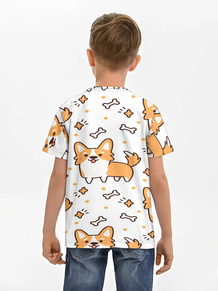 Детская базовая футболка / Корги