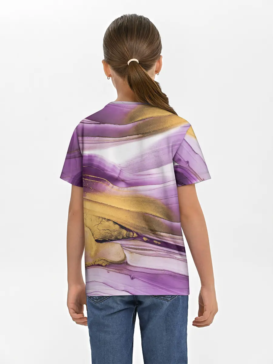 Детская базовая футболка / Наслоение красок