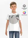 Детская базовая футболка / Веселый ленивец