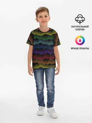 Детская базовая футболка / Радуга
