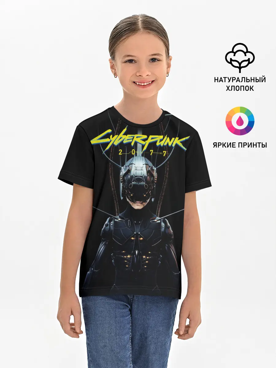 Детская базовая футболка / Cyberpunk 2077