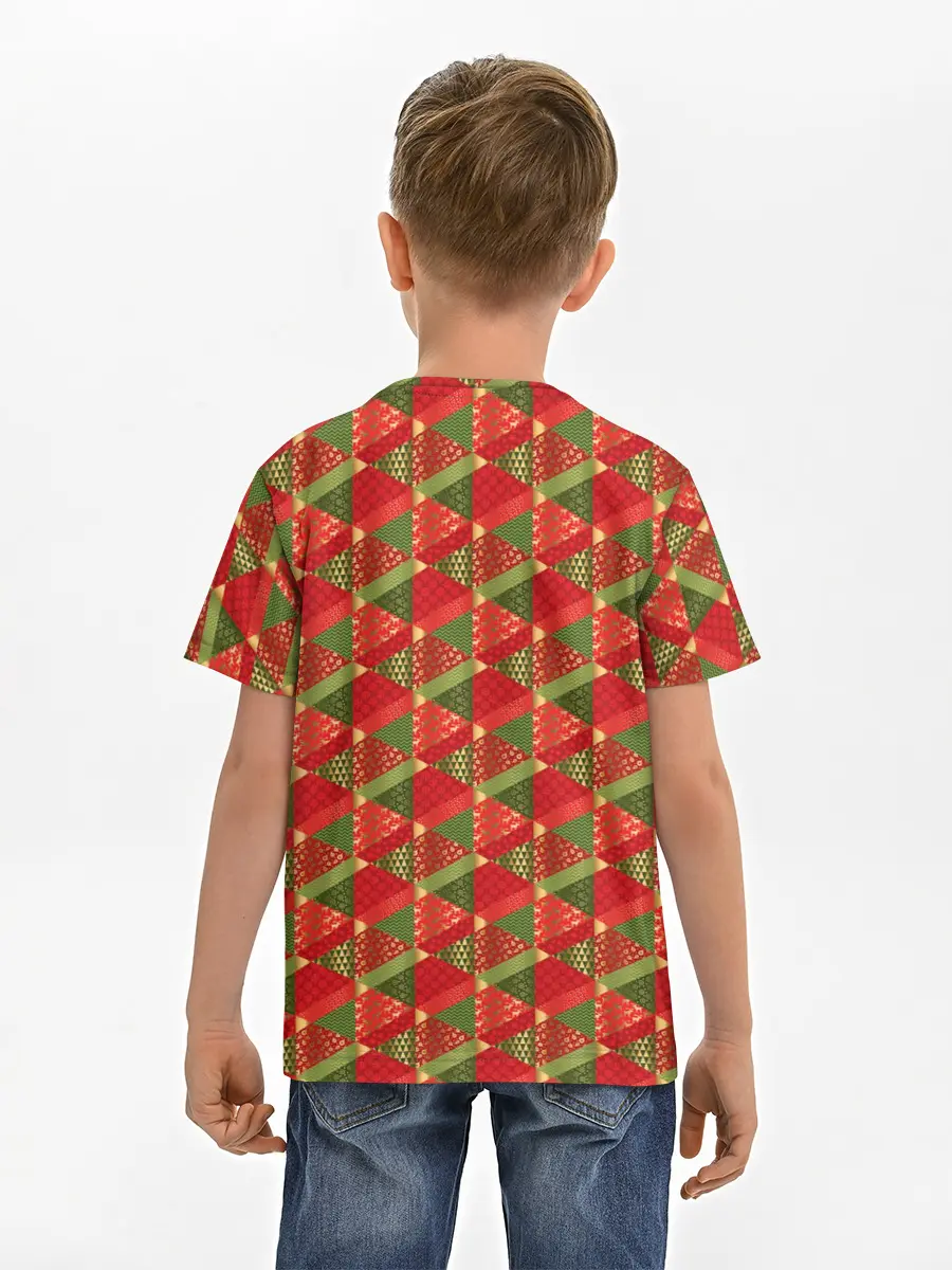 Детская базовая футболка / Новогодний Дизайн