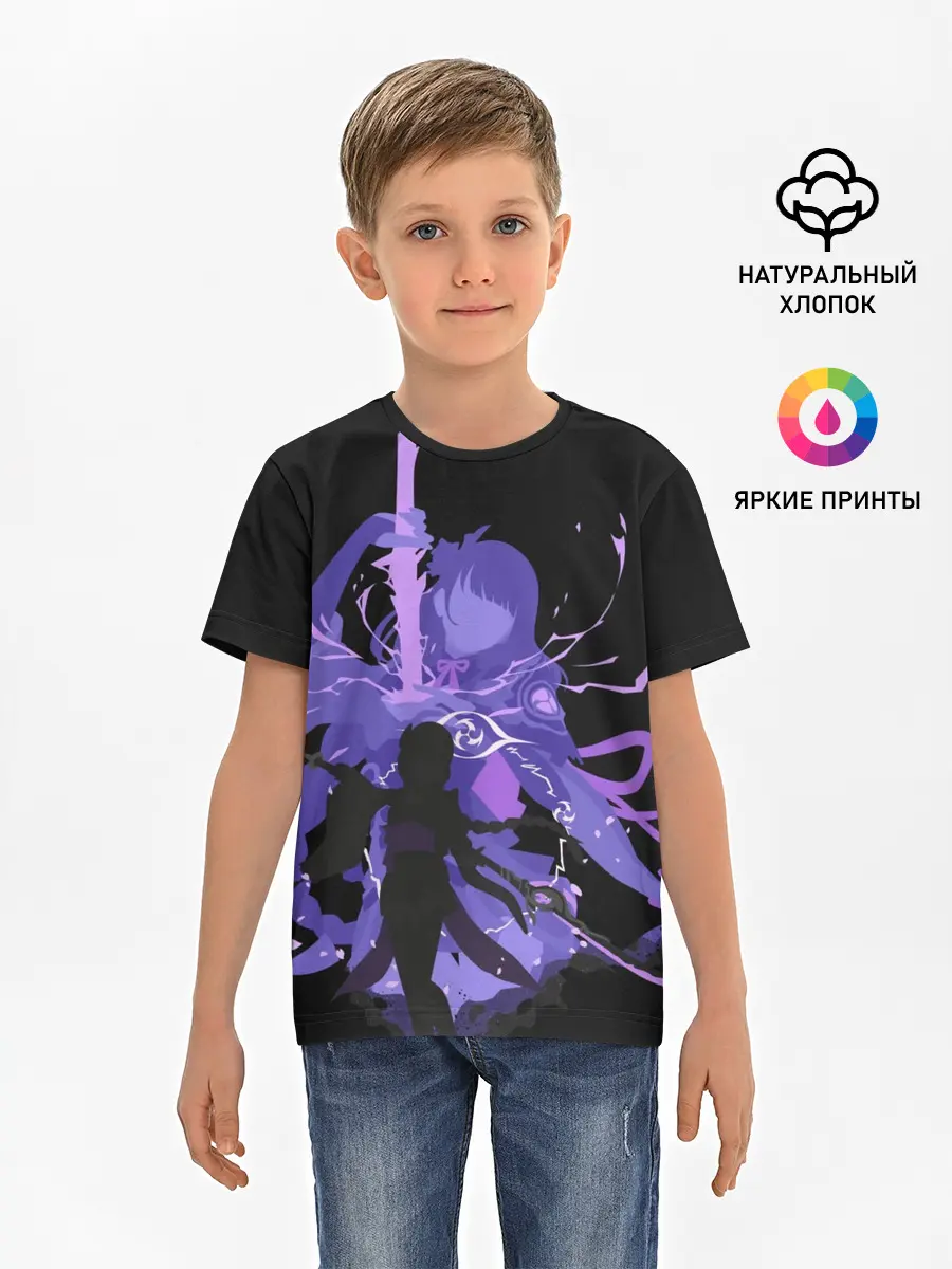 Детская базовая футболка / Genshin Impact Raiden