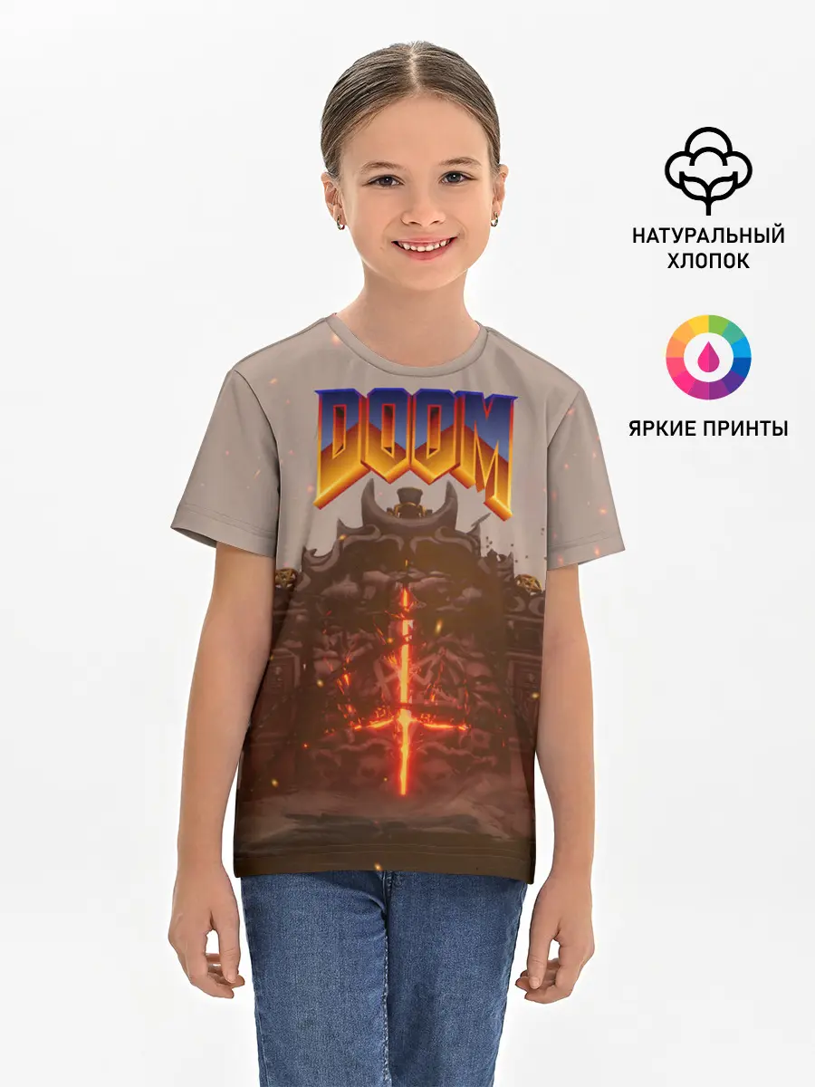 Детская базовая футболка / DOOM | ДУМ