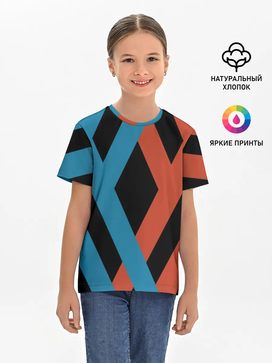 Детская базовая футболка / two XX on black