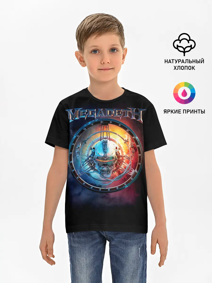 Детская базовая футболка / Megadeth, Super Collider