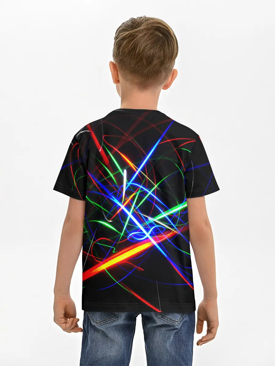Детская базовая футболка / ФРАКТАЛЬНЫЕ ИСКРЫ