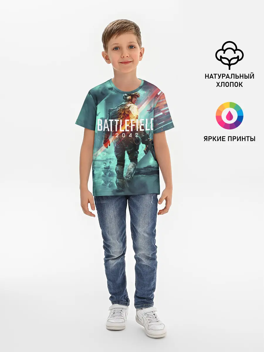 Детская базовая футболка / Баттлфилд 2042