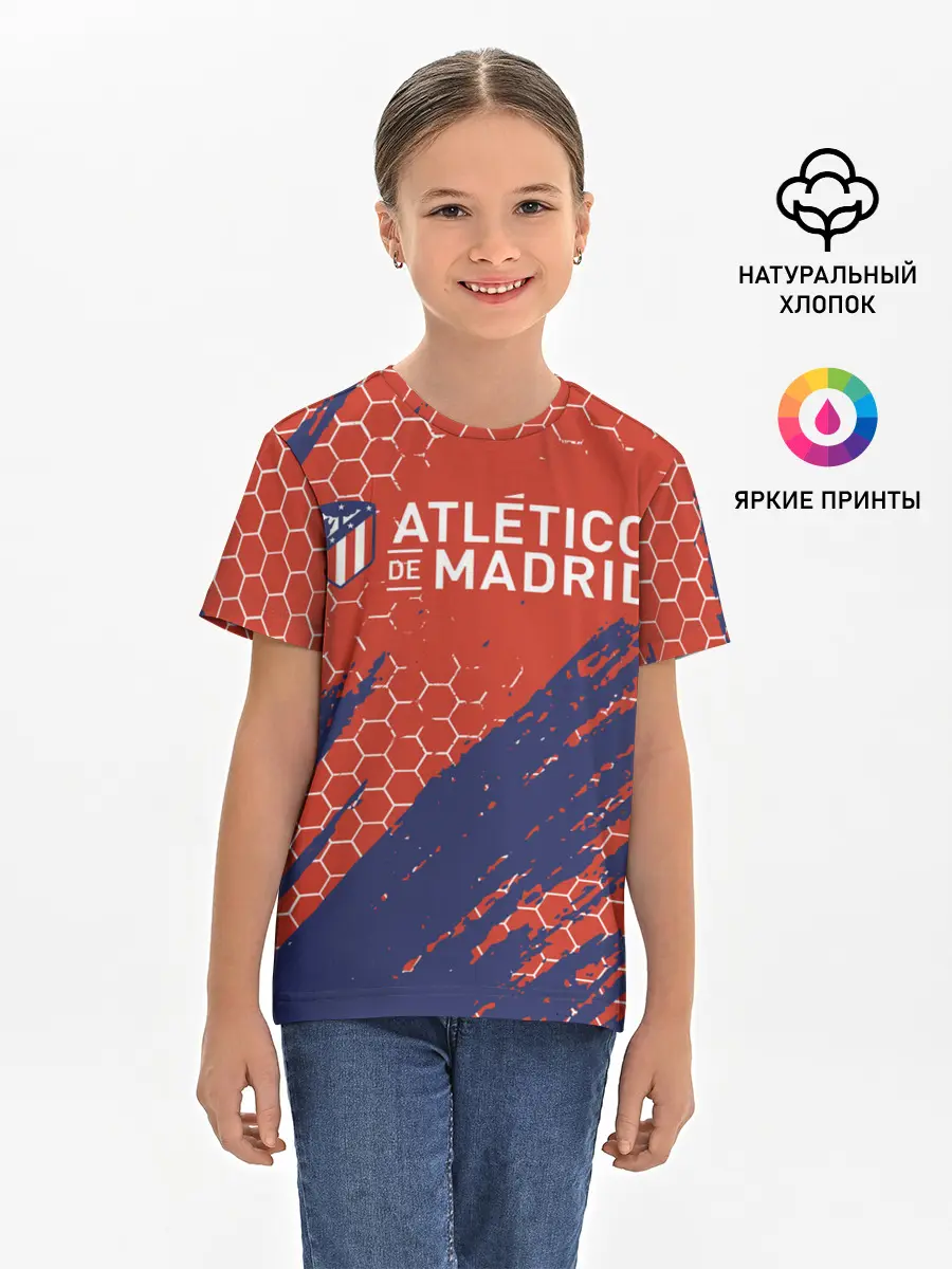 Детская базовая футболка / Atletico Madrid: Football Club.