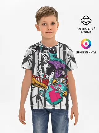 Детская базовая футболка / HiFi Panda