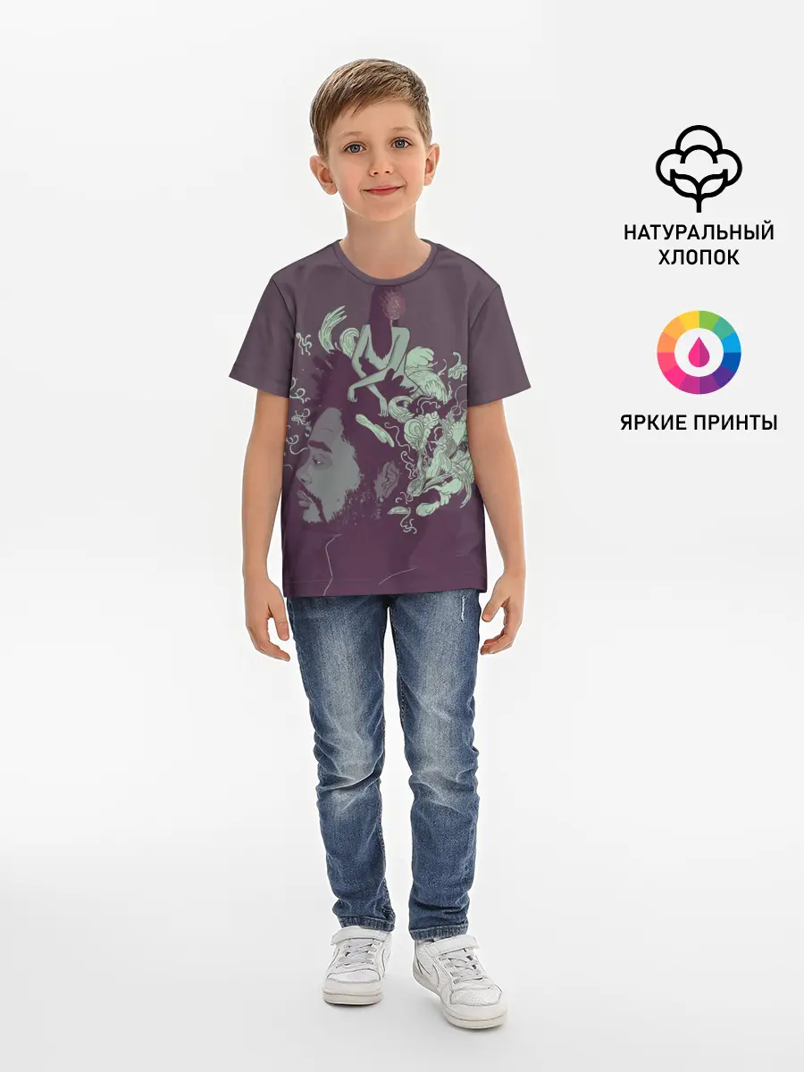 Детская базовая футболка / Психоделический Эйбл