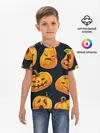 Детская базовая футболка / Праздничные тыквы