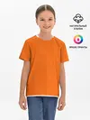 Детская базовая футболка / Цвет апельсиновая корка