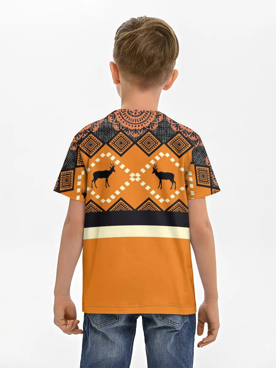 Детская базовая футболка / Африканский Мотив