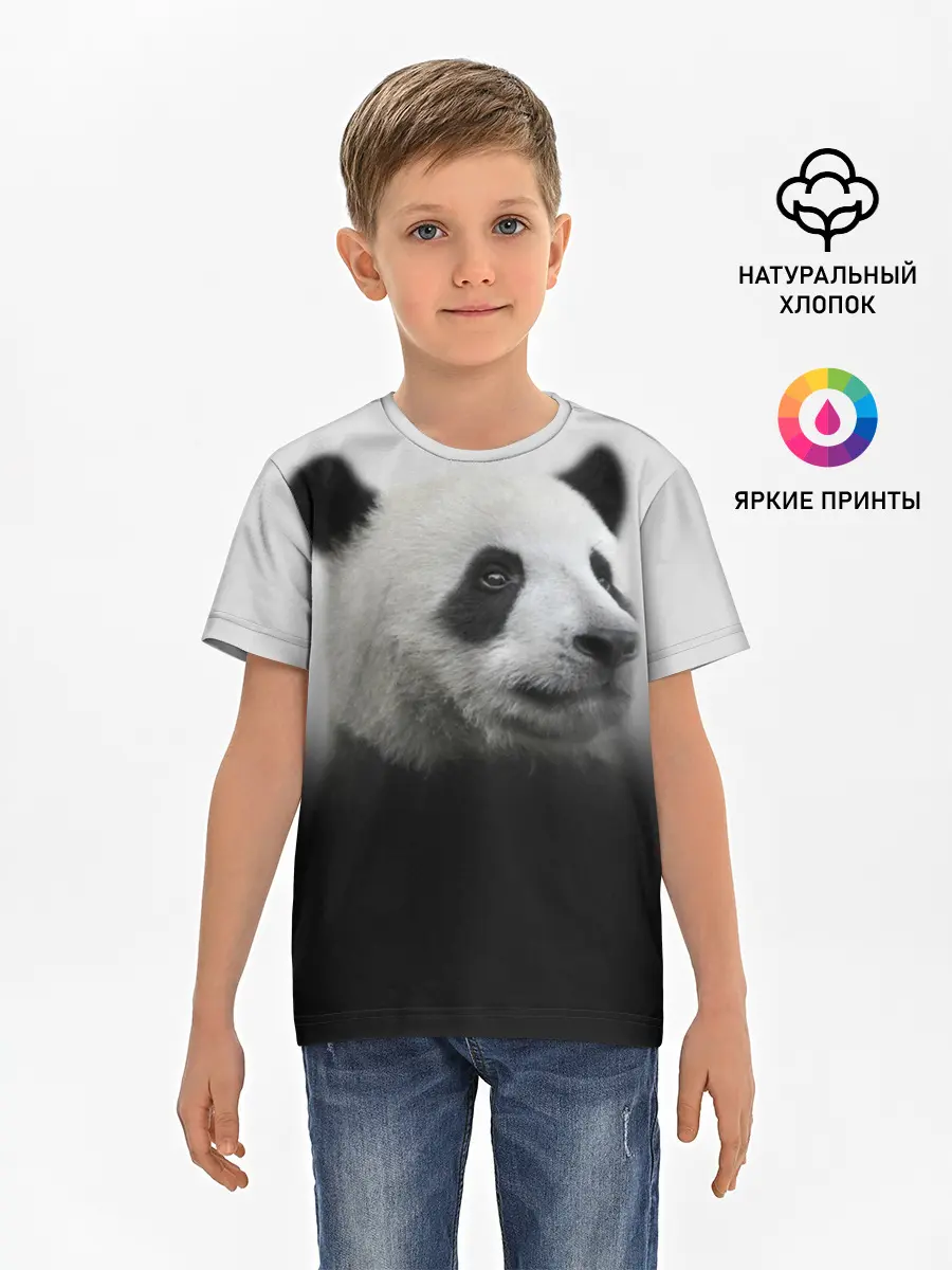 Детская базовая футболка / Панда