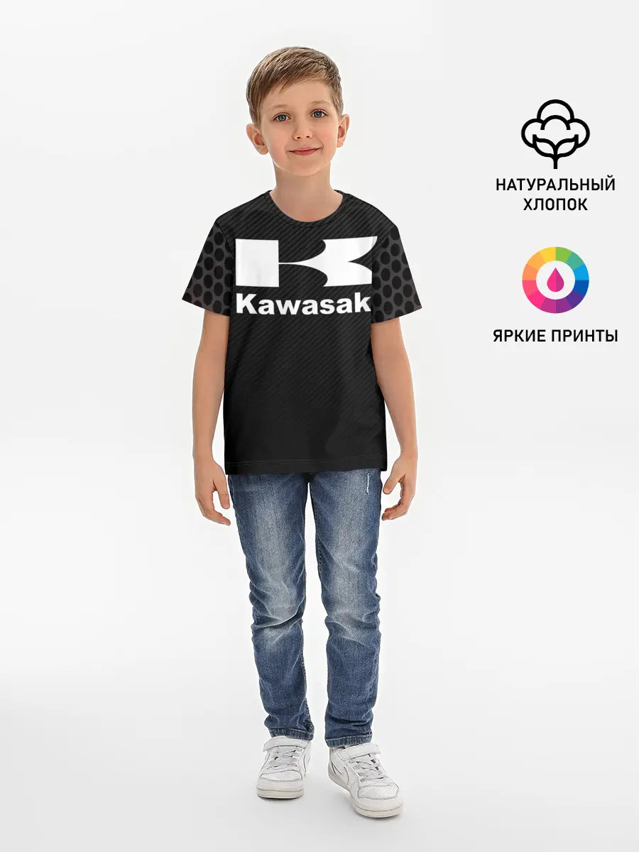 Детская базовая футболка / KAWASAKI | КАВАСАКИ