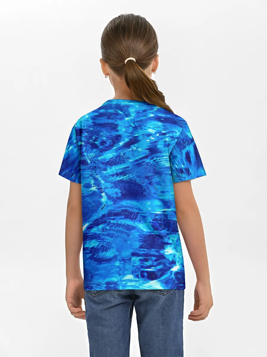 Детская базовая футболка / Голубая Вода