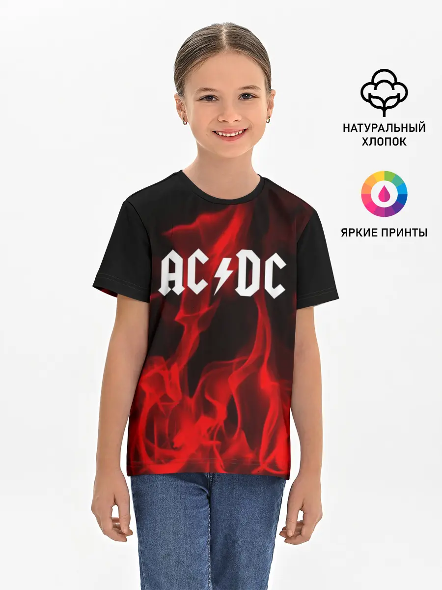 Детская базовая футболка / AC DC