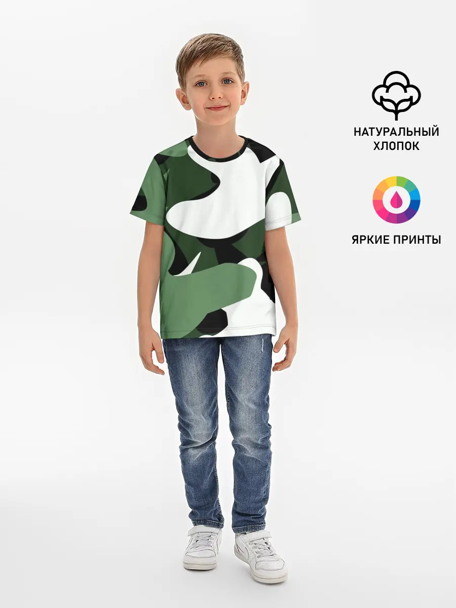 Детская базовая футболка / Камуфляж