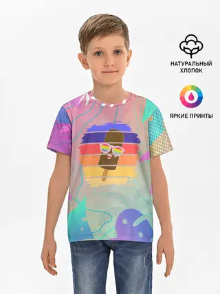 Детская базовая футболка / Эскимо в Тропиках