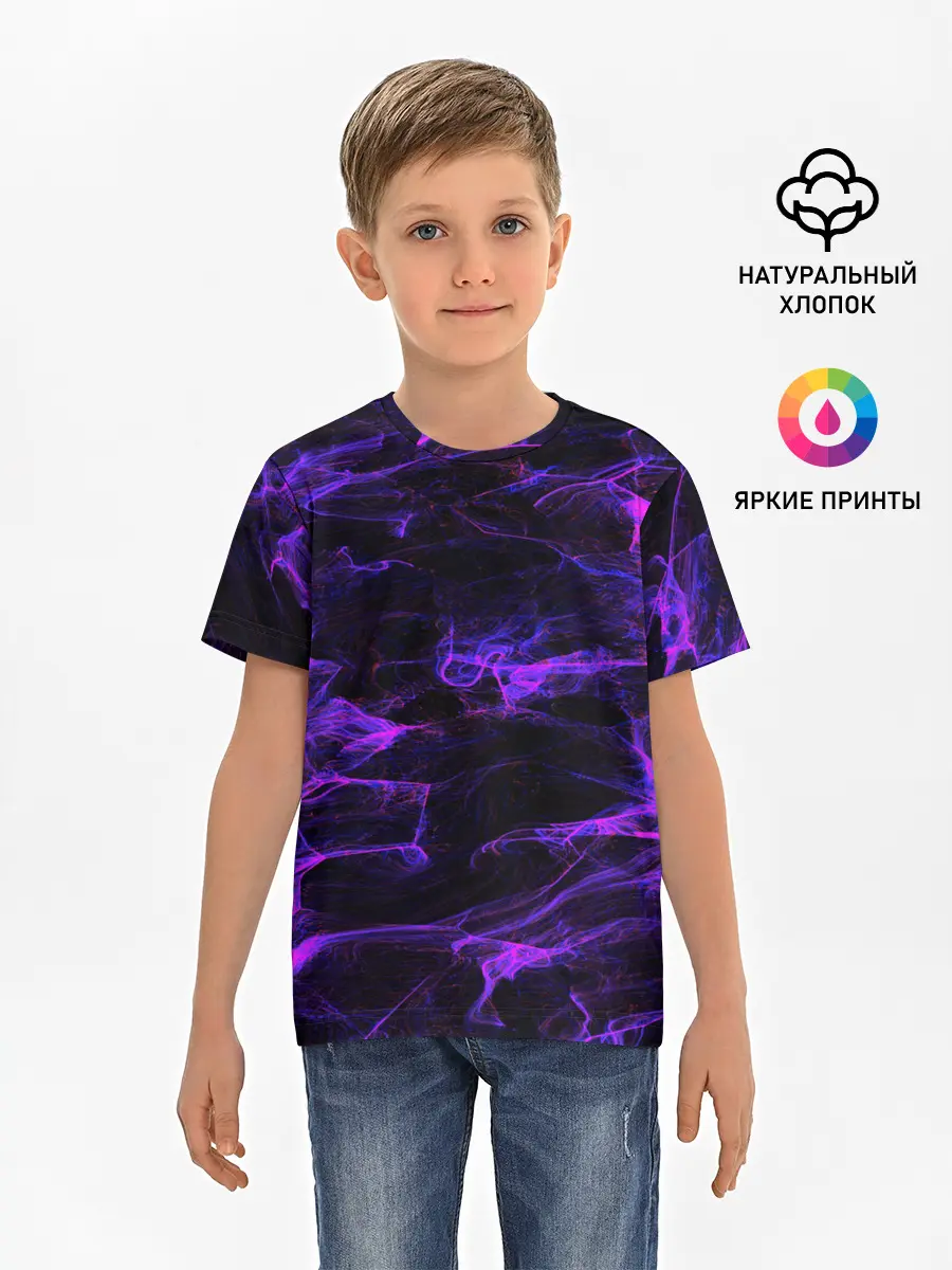 Детская базовая футболка / текстуры