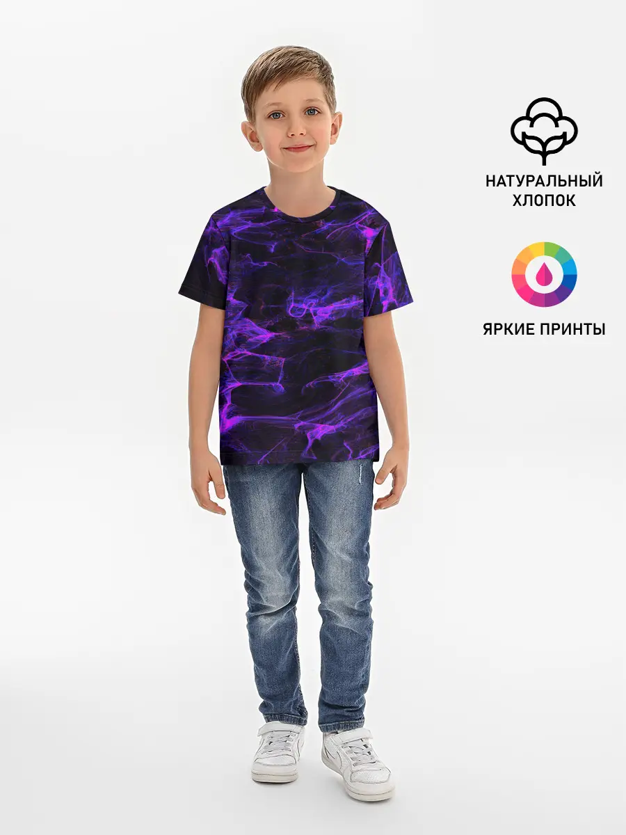 Детская базовая футболка / текстуры