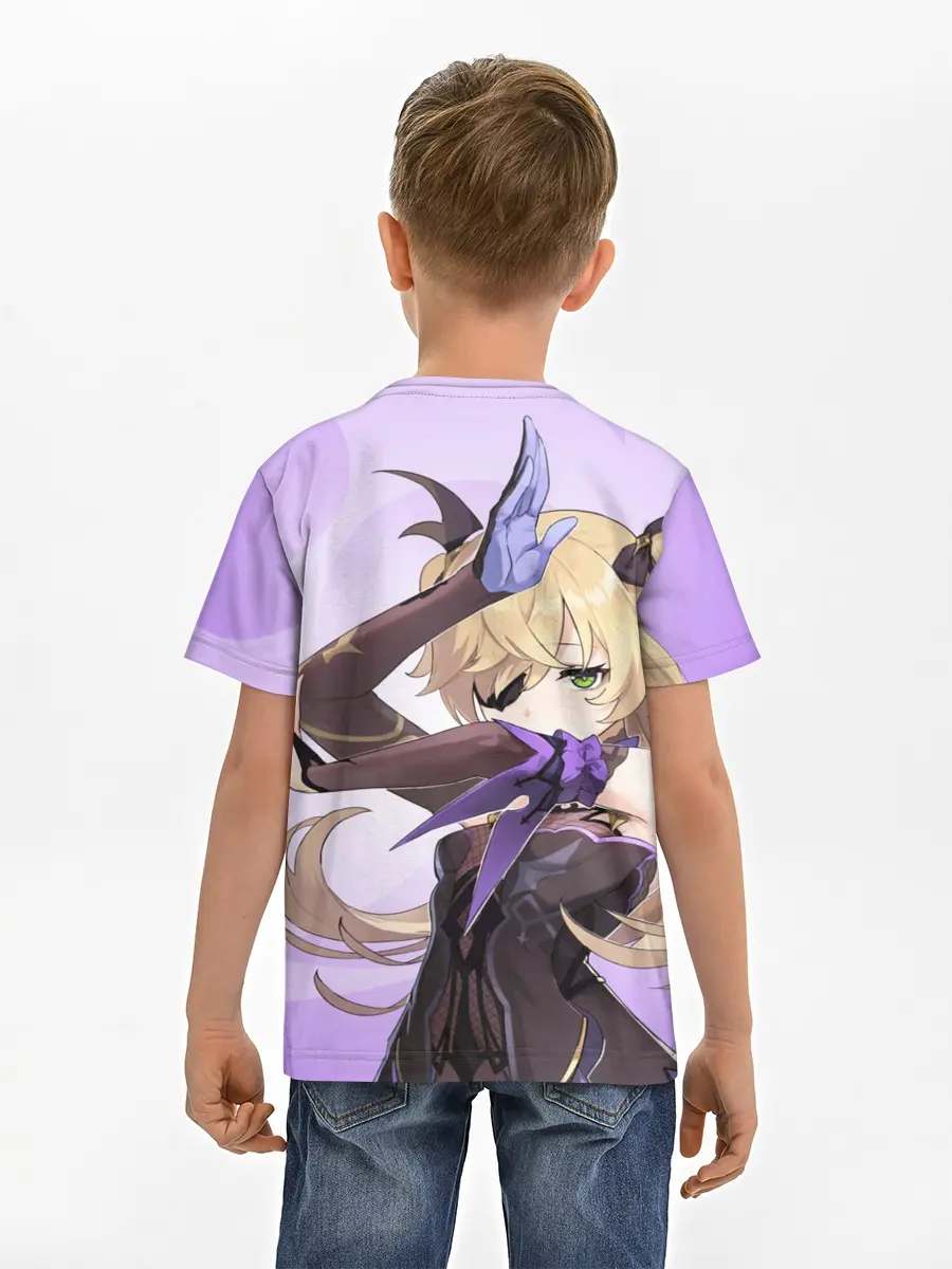 Детская базовая футболка / GENSHIN IMPACT, ФИШЛЬ