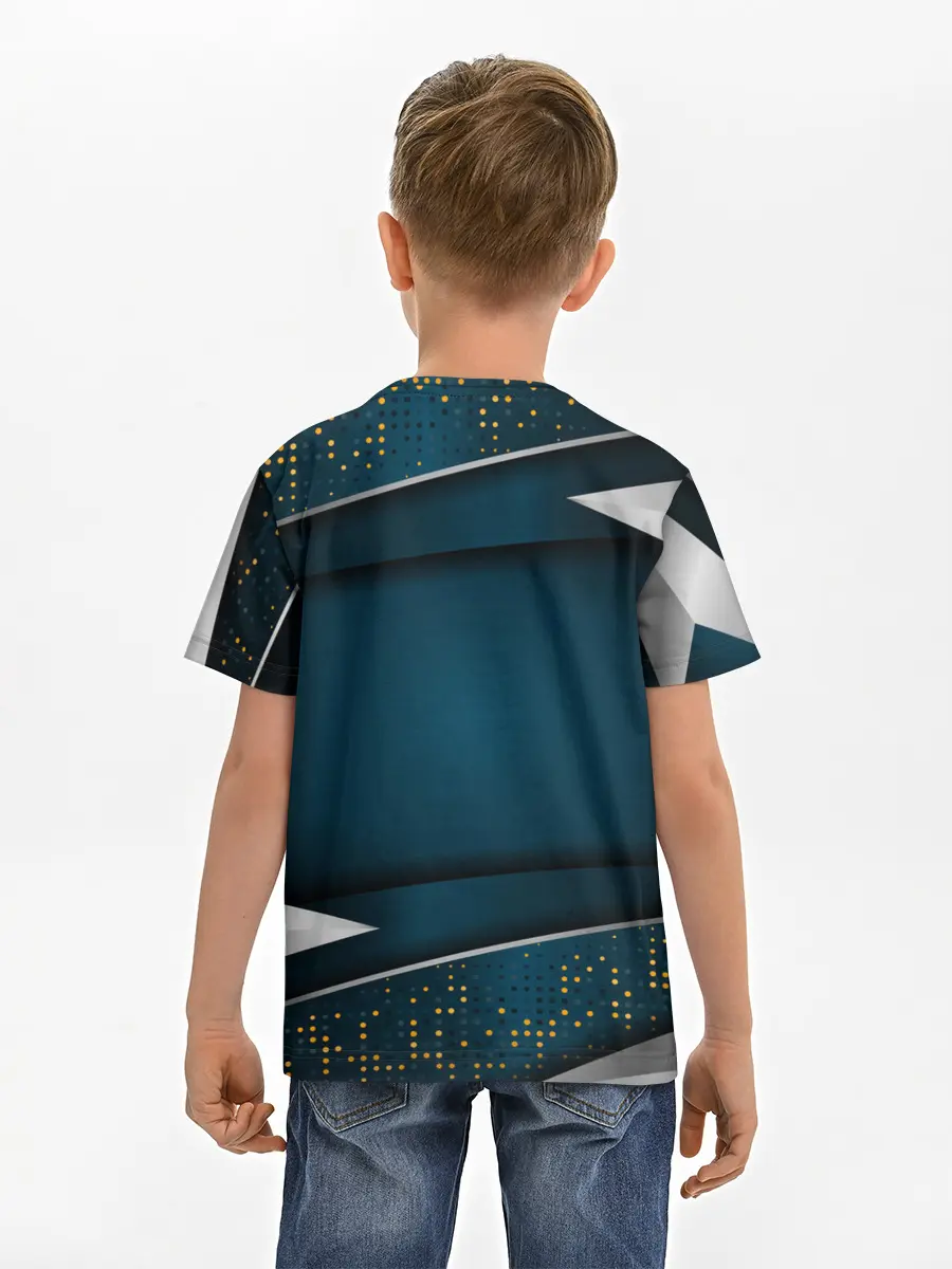 Детская базовая футболка / 3D luxury sport style Золото