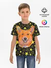 Детская базовая футболка / Corgi | Stars