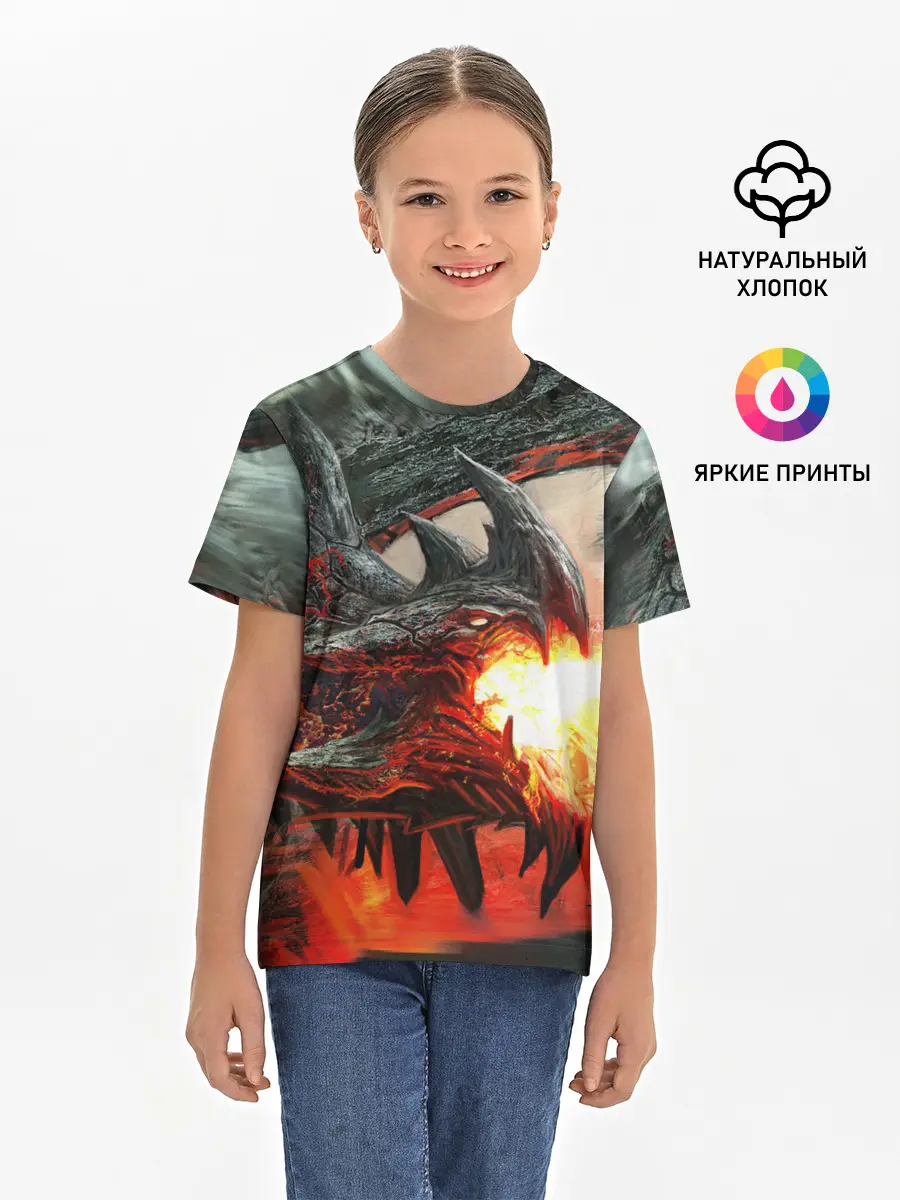 Детская базовая футболка / Дракон | Dragon