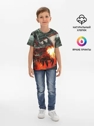 Детская базовая футболка / Дракон | Dragon