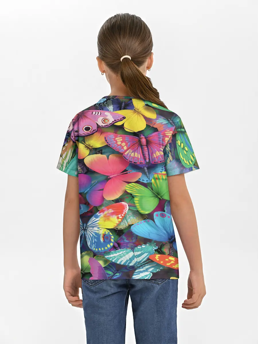 Детская базовая футболка / Радужный рой