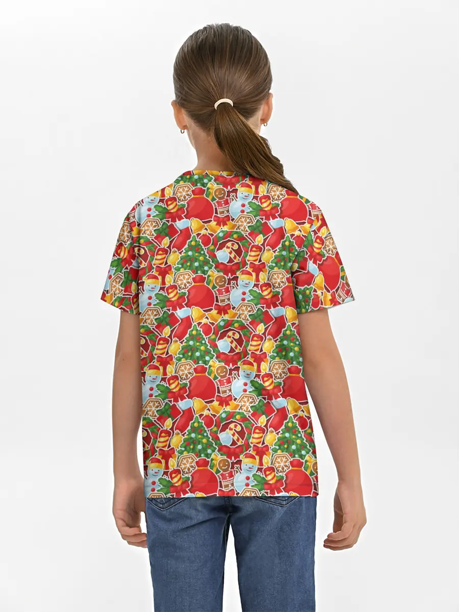 Детская базовая футболка / Merry Christmas