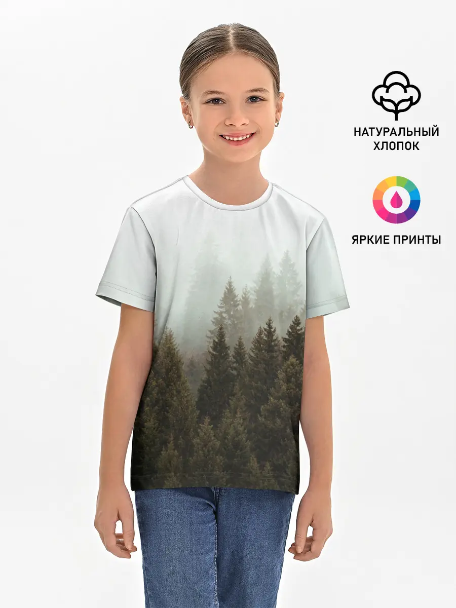 Детская базовая футболка / Деревья
