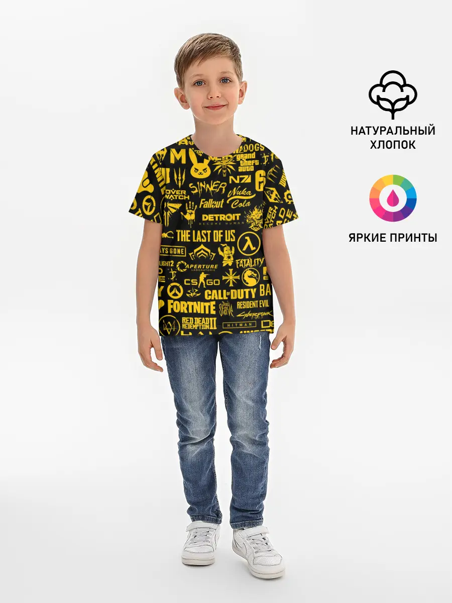 Детская базовая футболка / ЛОГОТИПЫ ИГР