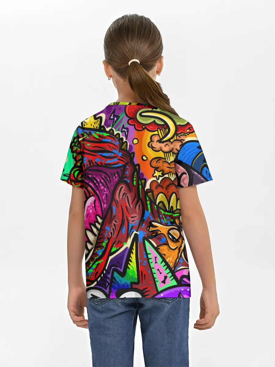 Детская базовая футболка / Динозавр